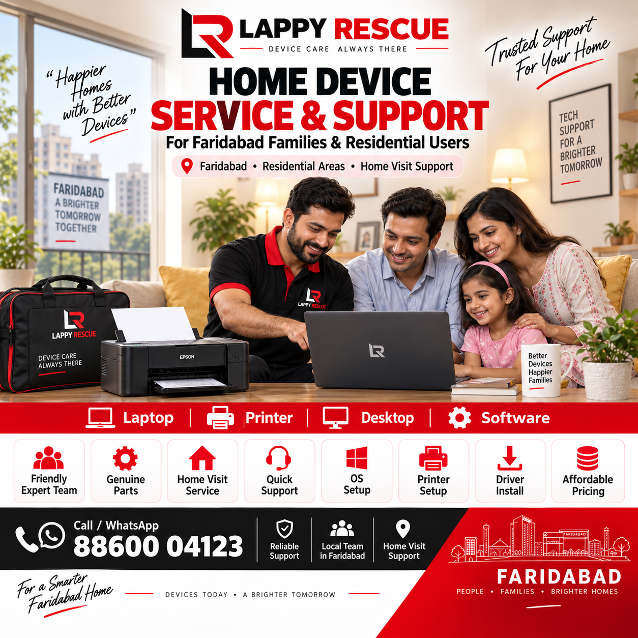 Home device support in Faridabad