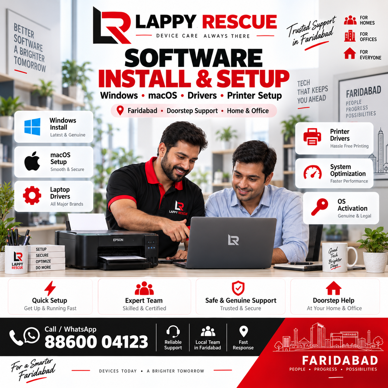 Software installation and setup in Faridabad