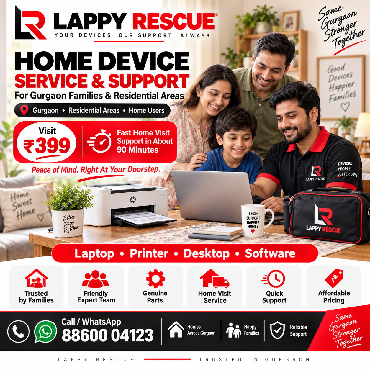 Home device service for Gurgaon families