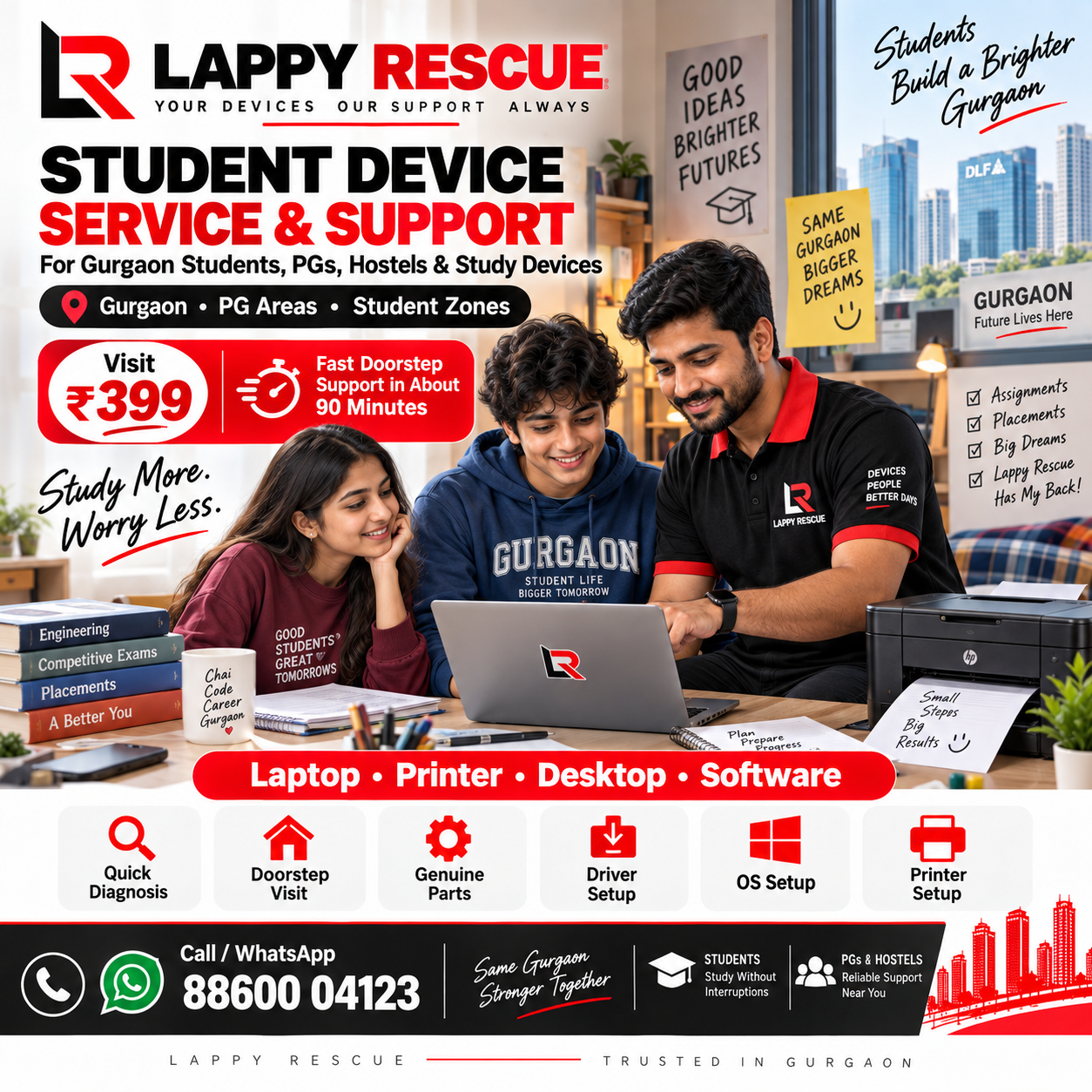 Student device support in Gurgaon