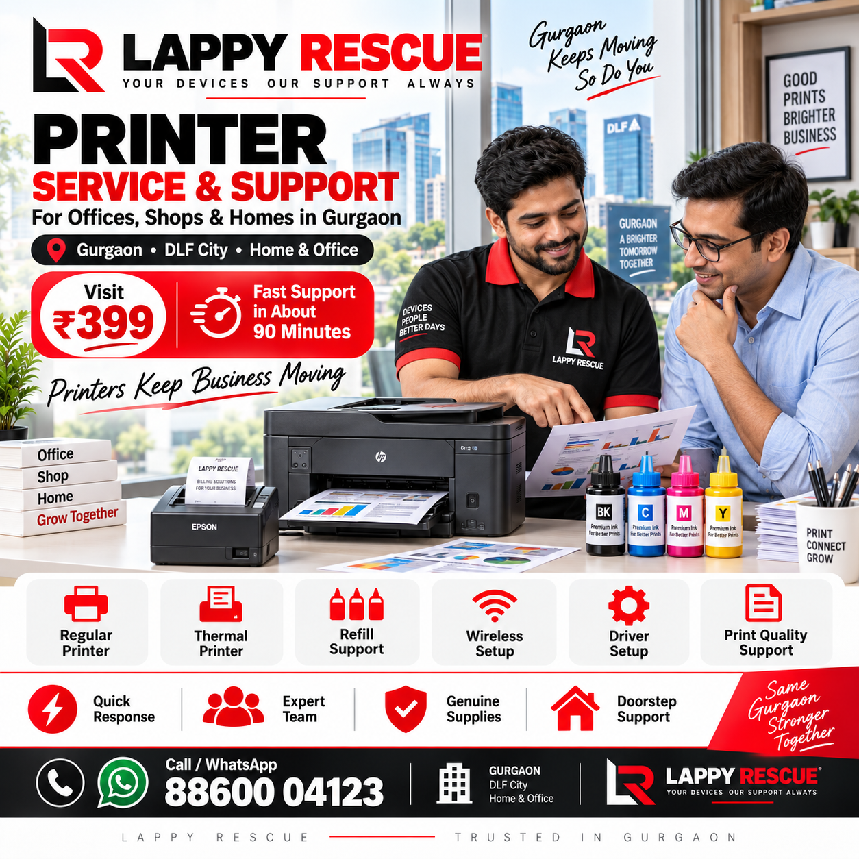 Printer service and support in Gurgaon
