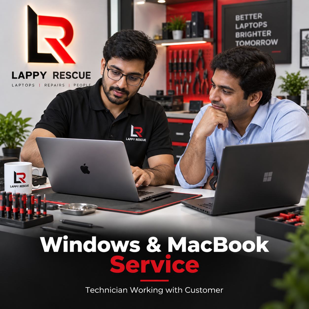 Windows laptop and MacBook service