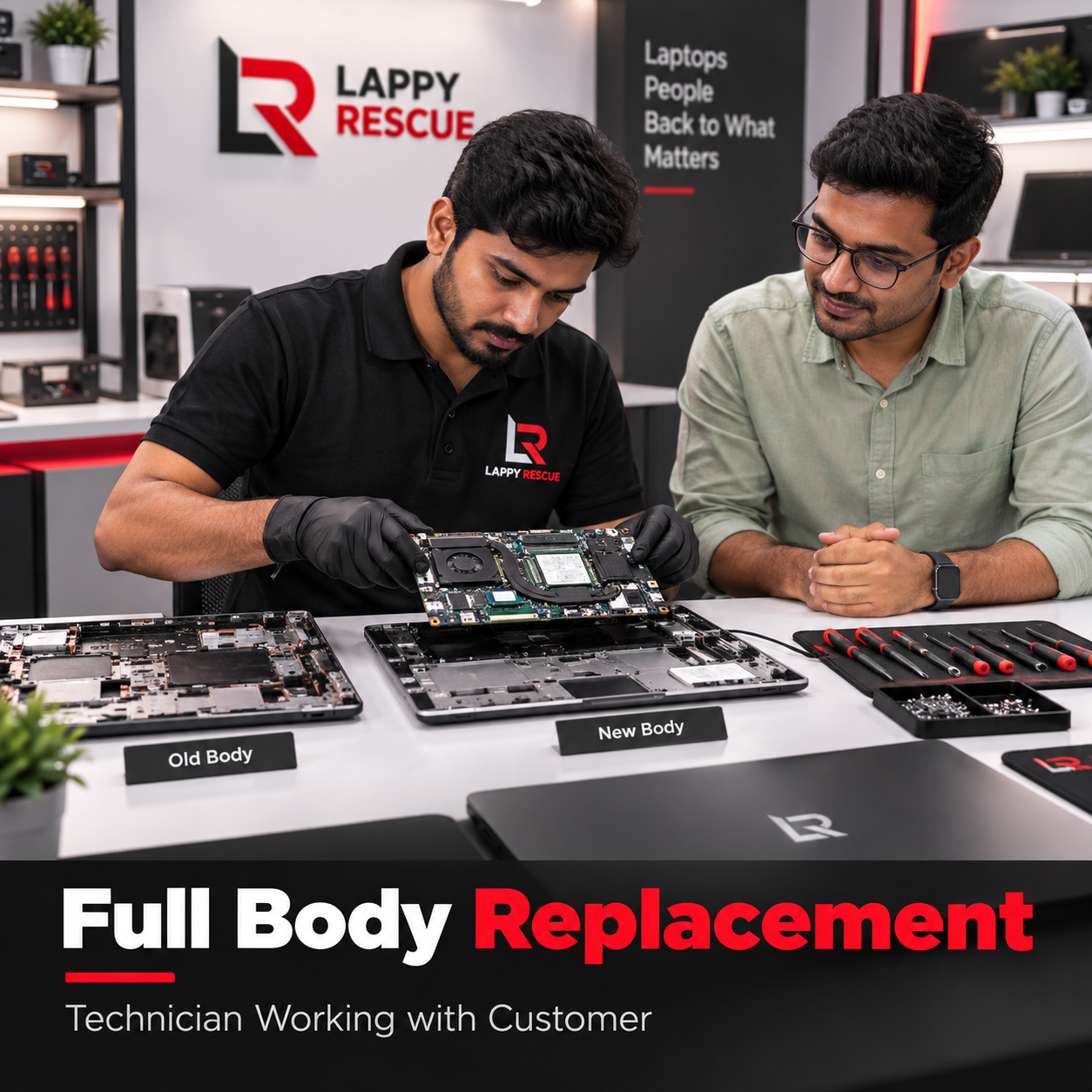 Laptop full body replacement