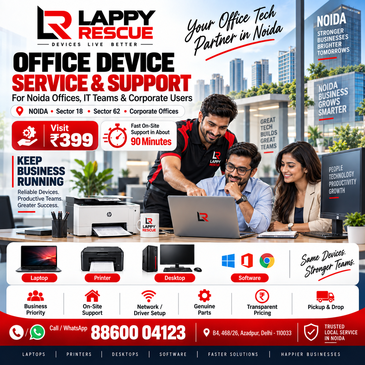 Office device service and support in Noida