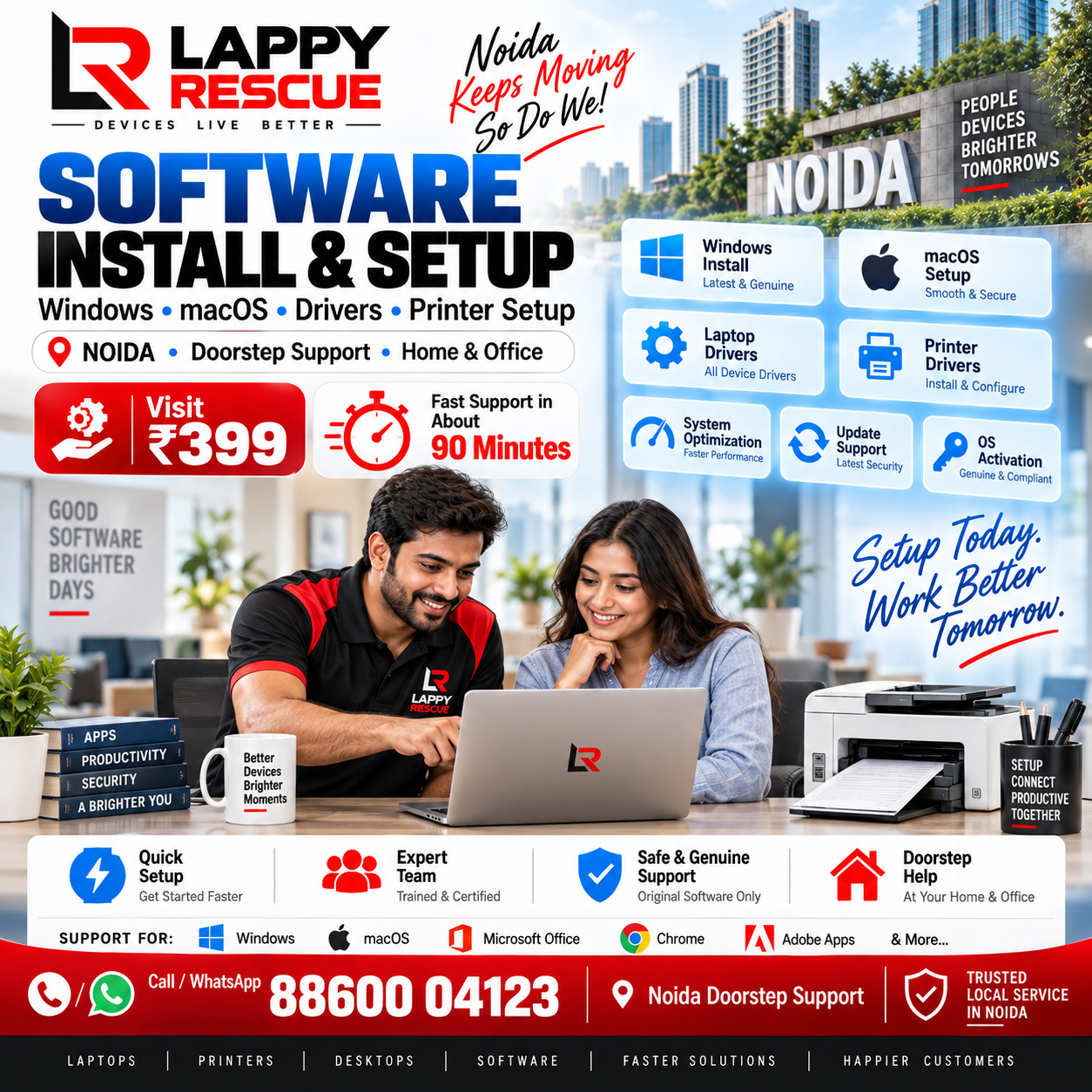 Software installation and setup in Noida